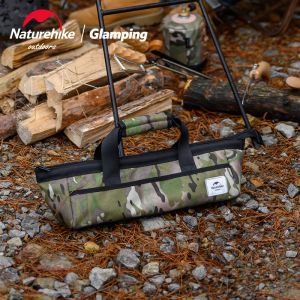 Tillbehör NatureHike Camouflage Polyester Tyg Förvaringsväska utomhus camping multifunktionellt bärbart tält Tillbehörssats Tool Storage Bag