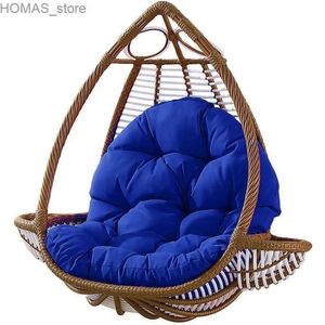 Kissen/dekoratives Kissen 120x80 cm hängende Korb Ei Stuhl Kissen Outdoor -Sofa Swing Stuhl Kissen komfortable dicke Garten Hängematte Stuhl Kissen Y240401