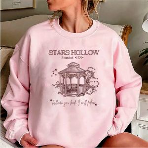 Programa de TV Gilmore Girls Sweatshirt Stars Hollow Hoodie Luke's Coffee Lover Sweater Sweater Retro Dragonfly Inn Crewneck Sweweltshirts