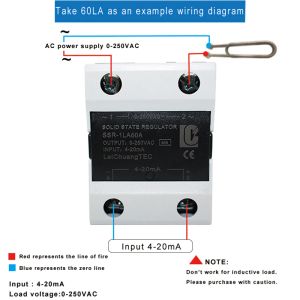 0-5V 0-10V 4-20MA INGRESSO DI CONTROLLO REGOLATORE SCR SCRO REGOLATORE DI TENSIONE STATO SOLIDE MONIE 10A 25A 40A 60A 80A 80A 100A 120A