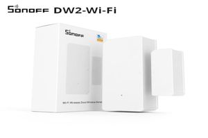 Sonoff dw2 wi fi sem fio porta janela sensor detector wifi app notificação alertas de segurança em casa inteligente funciona com ewelink2904605