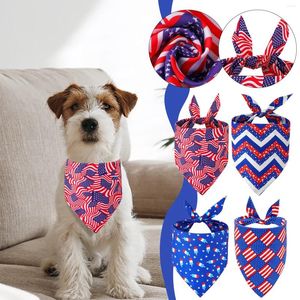 Dog Apparel Independence Day Supplies Bandana Thick Washable Pet Bandnas Scarf Small Cat Bibs Large Dogs Items