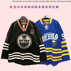 Customized Long Sleeved Ice Hockey Suit Customized Embroidered Printed Lettering