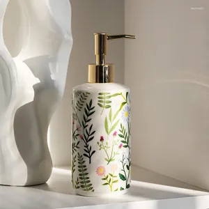 Sıvı Sabun Dispenser 430ml Banyo Seramik Losyon Şişesi El Şampuan Duş Jel Ev El Yerel Aksesuarları