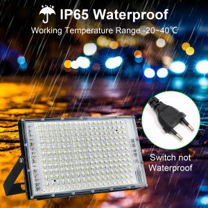 LEDフラッド150W屋外壁110V 220VブラックフラッドライトストリートIP65防水リフレクターガーデン照明