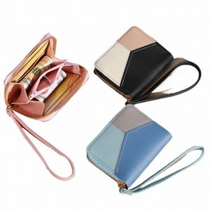 Nya små plånbok kvinnors korta dragkedja handväska Persnaliserad student söt mini fi plånbok noll plånbok 41ds#