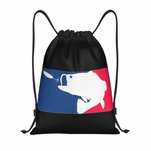 Щука Рыбалка Охота Окунь Рыбалка Приветствие Рюкзак на шнурке Спортивная спортивная сумка для мужчин и женщин Магазин Sackpack L6Za #