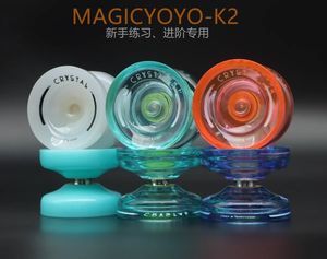 Magicyoyo chegada cristal responsivo yoyo k2p plástico yo para crianças iniciante substituição sem resposta rolamento advancer 240329