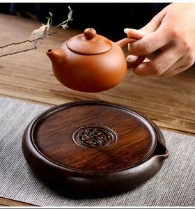 ティートレイ「KingTeamall」Yixing TeapotまたはGaiwan Saucer Board TeaWares Teasetsツールを保持するための重い竹のトレイ