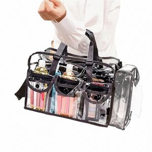 Männer Frauen Kosmetiktasche Transparent Wasserdicht Große Kapazität Lippenstift Toilettenartikel Hautpflegeprodukte Organizer Make-up Tasche K0nf #