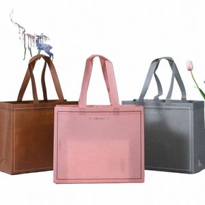 reutilizável N-Woven Fabric Shop Bag Women'S Shopper Bag Eco Bolsa para viagens de compras Bolso Tote Bolsa de armazenamento de roupas s2fp #