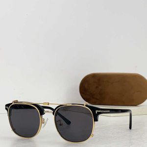 Óculos de sol homem tfs mulheres euro americana tendência removível peça externa dupla utilização óculos lentes personalizáveis ​​lentes de designer de alta qualidade ler j4ur