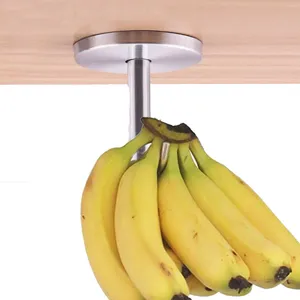 Hooks 2x Stainless Steel BANANA HOOK HANGER TREE FRUIT BOWL BASKET STAND APPLE ORANGE