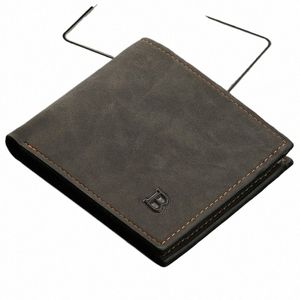 Neue Retro Männer Leder Brieftaschen Kleine Mey Geldbörsen Design Dollar Preis Top Männer Dünne Brieftasche Mit Münze Tasche Zipper a5aD #