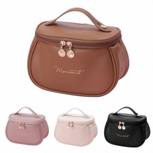 FI Makeup Storage Bag PU Makeup Pouch Portable stor kapacitet resor toalettartiklar väska make upp arrangör väska kosmetiska väskor t5iq#