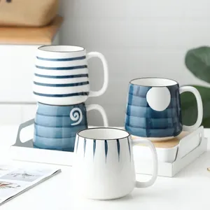 Кружки креативная керамическая чашка для кофе с молоком для личного офиса большой емкости для чая, сока, мебель для дома