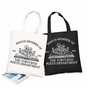 O orgulhoso membro torturado poetas departamento sacolas de lona bolsa feminina maior sacolas estéticas juje sacos reutilizáveis s1sn #