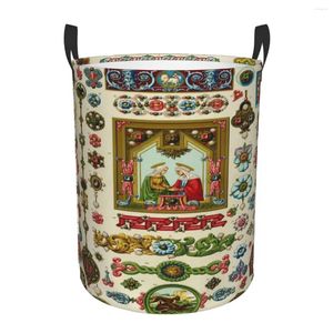 Laundry Bags Renaissance Gems Angels Crucifix Hamper Large Clothes Storage Basket Aesthetic Toy Bin Organizer For Nursery