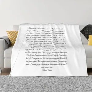 Blankets Unsaid Emily Lyrics Throw Blanket Soft Big For Babies Custom Tourist