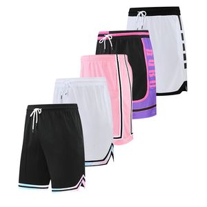 Basket shorts andningsbar svettsport som kör shorts utomhus sport fitness korta byxor lösa strand shorts med zip ficka 240323