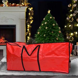 Сумка для хранения рождественской елки подходит 5 6 7 9 футов искусственные деревья пластиковая водонепроницаемая рождественская сумка прочные ручки