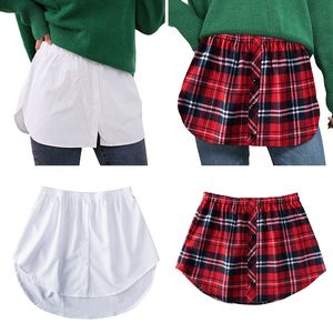 Shirt Extenders Layering Fake Top Lower Sweep Shirt Extender Asjustable Mini Skirt for Women Girls Skirt Tail Blouse Hem