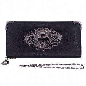 sgarr kadın cüzdan fi tasarımcı pu deri punk cüzdan kadın lg kafatası bayanlar debriyaj çantası ünlü marka famal çantası 13QP#