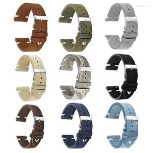Cinturini per orologi Onthelevel Cinturino classico in pelle scamosciata fatto a mano 18mm 20mm 22mm Accessori cinturino #D