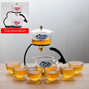 Teaware Sets Discoloration Teapot Glass Automatic Tea Making Household Scented Set Infuser Drinking Maker