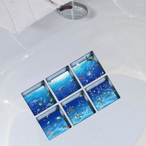 Bath Mats 3D Non- Bathtub Stickers Childrens Shower The Underwater World Sticker Non Safety Tub Decals 6