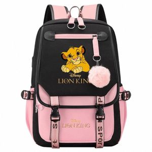 The Li King Boys Girls Kids School Book Bags Mulheres USB Bagpack Adolescentes Canvas Laptop Travel Student Backpack Z57G #