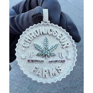 Iced Out Custom Letter Pendant 925 Sterling Silver Diamond Number Name Lnitial VVS Moissanite Mens Pendant Hiphop smycken