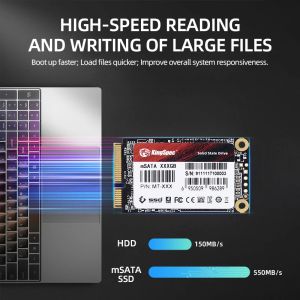 KingSpec MSATA SSD 128 GB 256 GB 512GB MSATA SSD 1TB 2TB HDD dla komputera 30x50 mm wewnętrzny dysk twardy stały dla laptopa HP