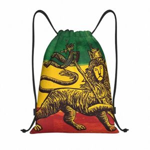 Benutzerdefinierte Jamaican Rasta Flag Kordelzug Rucksack Taschen Männer Frauen Leichte Jamaica Pride Gym Sport Sackpack Säcke für Shop 46DI #