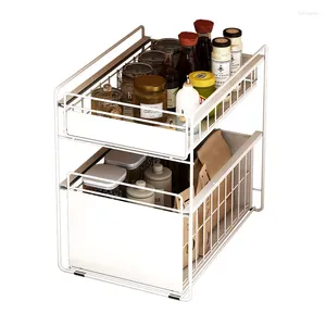 Kitchen Storage Cabinet Pull-out Bowl Rack Household Inner Tray Layered Items