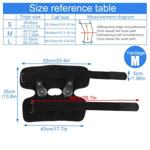 Zawiasowy ROM Knee Brace Regulowane wsparcie immobilizatora kolana dla zapalenia stawów ACL PCL MENISCUS Tar