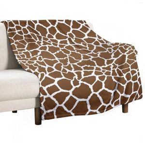 Cobertores Giraffe Print Throw Blanket Sofá para bebê e