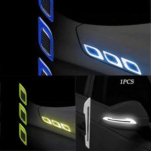 Upgrade Upgrade Car Reflective Stickers Collision Avoidance Warning Strip Tape Traceless Protective Warn On Car Accessories Rearview Mirror