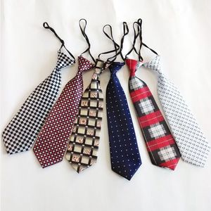 Tie Neckcloth Student Necktie Colors Children's Baby's Might 23*6cm Rubber Band Christmas for Kids Ties Gift thskp