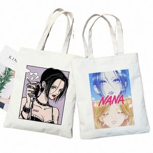 Shop Bags Nana Anime Manga Nana Osaki e Ren Hjo Tote Bag Harajuku Bolsas Bolsas de Ombro Bolsa Casual Mulheres Bolsa de Lona N1Ax #