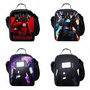 Mochila Skibidiトイレ印刷バッグ子供用カスタム大容量の子供バッグの写真ロゴb9sc＃