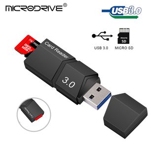 USB 3.0 / 2.0 Flash TF Memory Card Reader / Micro Mini SD -kortadapter / 2 i 1 USB -kortläsare för Micro Card SD -kort