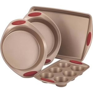 4ピースセットを備えたAbdo Steel Nonstick Bakewareセットには、EssentialBakeware 240328が含まれています