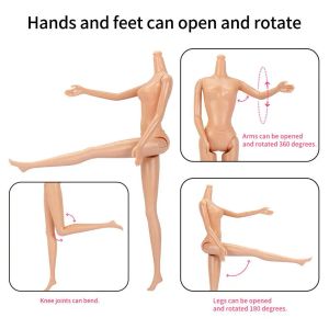 1/6scale Doll Body Doll Nude Body 12 Joints Doll Naked Body Moveable Doll Body For 1/6 Doll Body For Girls Toys