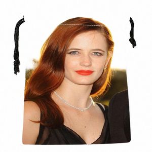 Chegam novas Eva Green Drawstring Bags Sacos de armazenamento personalizados Sacos de presente impressos mais tamanho 18 * 22 cm DIY sua imagem d9Oq #
