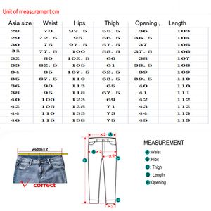 Плюс размер 29-44 45 46 Мужские джинсы высокого качества.