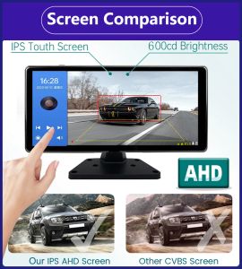 10.36 "4 Channel Recorder Smart Blind Spot Radar BSD Alarm Car DVR Monitor with 4 PCS AHD 1080P IR Camera For Truck Bus