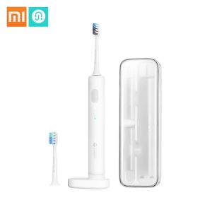 Heads Sonic Electric Toothbrush Sound Waves Smart Brush Ultrasonic Whitening Waterproof Wireless Charging Travel Box