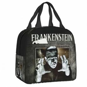 Horror Film Frankenstein Mster izolowana torba na lunch do pracy szczelnie chłodnica termiczna pudełko na lunch Kobiety dla dzieci torby na jedzenie 05xs#