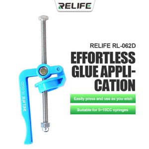 RELIFE RL-062D Manual Glue Gun 10CC Welding Oil Flux Booster PCB SMD Repair Soldering Accessories Syringe Tool